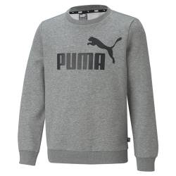PUMA Jungen Essentials Sweatshirt mit großem Logo 152Medium Gray Heather von PUMA