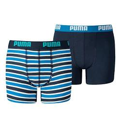 PUMA Kinder Boxer Unterwäsche, Blau, 122-128 (2er Pack) von PUMA