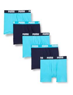PUMA Kinder Boxer Unterwäsche, Blau, 122-128 (5er Pack) von PUMA