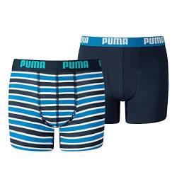 PUMA Kinder Boxer Unterwäsche, Blau, 134-140 (2er Pack) von PUMA