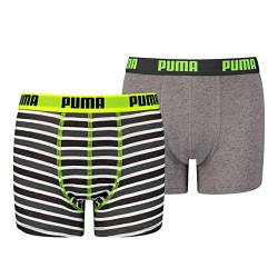 PUMA Kinder Boxer Unterwäsche, Gelb/Grau, 134-140 (2er Pack) von PUMA