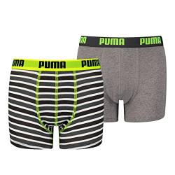 PUMA Kinder Boxer Unterwäsche, Gelb/Grau, 170-176 (2er Pack) von PUMA