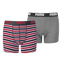 PUMA Kinder Boxer Unterwäsche, Rot, 134-140 (2er Pack) von PUMA