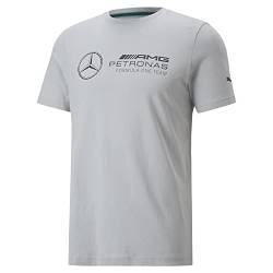 PUMA MAPF1 ESS Logo Tee┃Sport-T-Shirt für Herren, Mercedes Team Silver Gray, XXL von PUMA