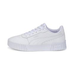 PUMA Mädchen Carina 2.0 Jr Sneaker, Puma White Puma White Puma Silver, 38 EU von PUMA