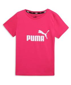 PUMA Mädchen ESS Logo Tee G T-Shirt, Granatrose, 140 von PUMA