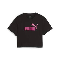 PUMA Mädchen Mädchen Cropped T-Shirt mit Logo 152Black von PUMA