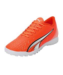 PUMA Men's Sport Shoes ULTRA PLAY TT Soccer Shoes, ULTRA ORANGE-PUMA WHITE-BLUE GLIMMER, 43 von PUMA