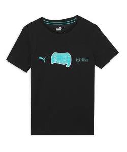 PUMA Mercedes AMG Petronas Formula One Team Grafik-T-Shirt - Schwarz - Unisex Kinder - Größe:152 von PUMA