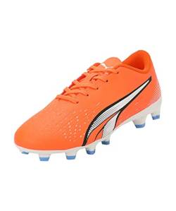 PUMA Play FG/AG JR Fussballschuh, Ultra ORANGE White-Blue Glimmer, 28 EU von PUMA