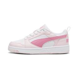 PUMA Rebound V6 Lo Jr Sneaker, White Fast Pink Whisp of Pink, 36 EU von PUMA