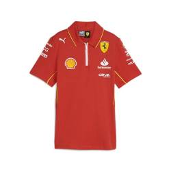 PUMA Scuderia Ferrari F1 Damen 2024 Team Polo Brennt Rot - Größe: Mittel von PUMA