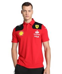 PUMA Scuderia Ferrari - Team-Polo 2023 - Rot - Männer - Größe: L von PUMA