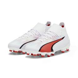 PUMA Ultra PRO FG/AG JR Fussballschuh, White Black-FIRE Orchid, 29 EU von PUMA