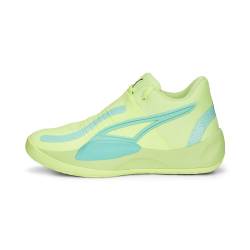 PUMA Unisex Adults' Sport Shoes RISE NITRO Basketball Shoe, FAST YELLOW-ELECTRIC PEPPERMINT, 40 von PUMA
