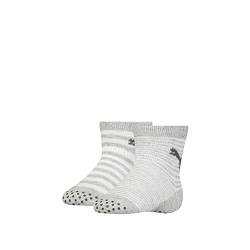 PUMA Unisex-Baby ABS (2 Pack) Socks, Grey Melange, 23-26 (2er Pack) von PUMA
