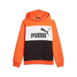 PUMA Unisex Baby ESS Block Hoodie FL B Sweatshirt, Hot Heat, 152 von PUMA