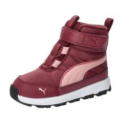 PUMA Unisex Baby Evolve Boot AC+ INF Sneaker, Dark Jasper-Future PINK-Astro RED, 22 EU von PUMA