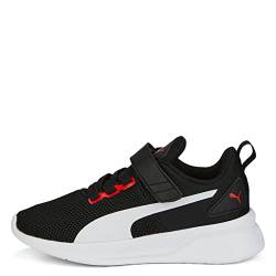 PUMA Unisex Baby Flyer Runner V Inf Sneaker, Black White Red, 23 EU von PUMA