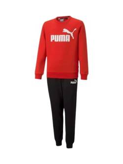 PUMA Unisex Baby No.1 Logo Sweat Suit FL B Trainingsanzug, Für alle Zeiten, Rot, 110 von PUMA