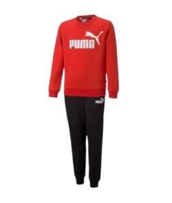 PUMA Unisex Baby No.1 Logo Sweat Suit FL B Trainingsanzug, Für alle Zeiten, Rot, 128 von PUMA