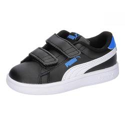 PUMA Unisex Baby Smash 3.0 L V INF Sneaker, Black White-Racing Blue, 26 EU von PUMA