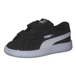 PUMA Unisex Baby Smash v2 Buck V Inf Sneaker, Black White, 25 EU von PUMA