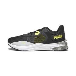 PUMA Unisex Disperse Xt 3 Hyperwave Straßen-Laufschuh, Ash Gray Black Yellow Burst White, 42.5 EU von PUMA