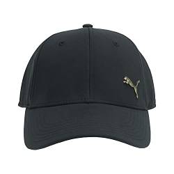 PUMA Unisex-Erwachsene Stretch Fit Cap Baseballkappe, schwarz/Gold, L/XL von PUMA