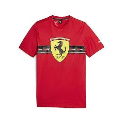 PUMA Unisex Ferrari Race Heritage Big Shield Tee t-Shirt, bunt, S von PUMA