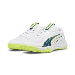 PUMA Unisex Kinder Accelerate Jr Handballschuhe, White Ocean Tropic Lime Squeeze Blue Yellow, 38 EU von PUMA