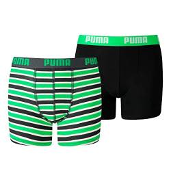 PUMA Unisex Kinder Basic Printed Boxershorts, Classic Green, 164 EU von PUMA