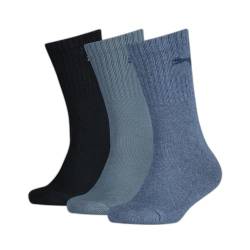 PUMA Unisex Kinder Socken (3er Pack), Denim Blue, 31-34 EU von PUMA