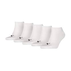 PUMA Unisex Puma Unisex Plain Sneaker - Trainer (5 Pack) Socks, Weiß, 43-46 EU von PUMA