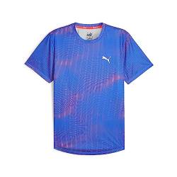 PUMA Unisex Run Favorite AOP Ss Tee M t-Shirt, blau, L von PUMA