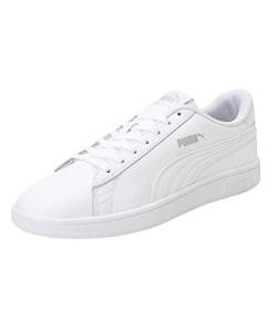 PUMA Unisex SMASH V2 L Low-Top Trainers, PUMA WHITE-PUMA WHITE, 45 EU von PUMA