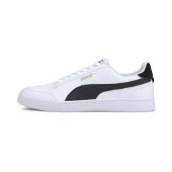 PUMA Unisex Shuffle Turnschuhe, Puma White Puma Black Puma Team Gold, 39 EU von PUMA