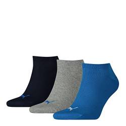PUMA Unisex Sneaker Trainer Plain Socken, Blau / Grau Melange, 39-42 EU von PUMA