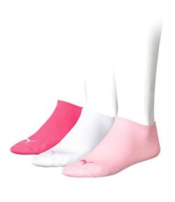 PUMA Unisex Sneaker Trainer Plain Socks Socken (3er Pack), Pink Lady, 35-38 von PUMA
