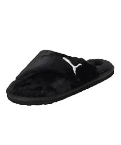 PUMA Women's Fashion Shoes FLUFF X STRAP Slide Sandal, PUMA BLACK-PUMA WHITE, 42 von PUMA