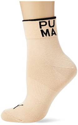PUMA Women's Women Placed Logo Short Sock 4P, Black Combo/Sand Combo, 35/38 von PUMA
