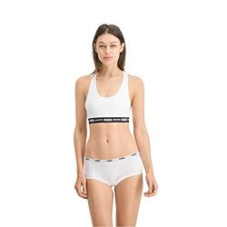 Puma Damen Mini Boxershorts, White, S von PUMA