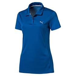 Puma Golf Damen Pounce Poloshirt Frauen Polo Trainingsshirt blau Größe M von PUMA