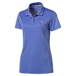 Puma Golf Damen Pounce Poloshirt Frauen Polo Trainingsshirt hellblau Größe M von PUMA