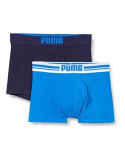 Puma Herren Boxer Shorts Bodywear Placed Logo 2er Pack, blue, S, 651003001 von PUMA