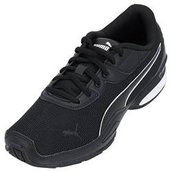 Puma Herren Sportschuhe 378246 - Flexible Sneaker mit Gummilaufsohle - Bequeme atmungsaktive Laufschuhe - Fitness Halbschuhe für Männer - Elegante Freizeitschuhe Black-PUMA White UK9,5 - EU44 von PUMA