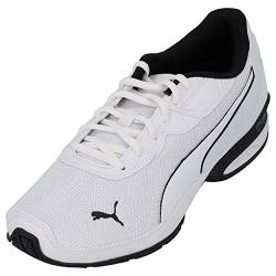 Puma Herren Sportschuhe 378246 - Flexible Sneaker mit Gummilaufsohle - Bequeme atmungsaktive Laufschuhe - Fitness Halbschuhe für Männer - Elegante Freizeitschuhe White-PUMA Black UK10 - EU44,5 von PUMA