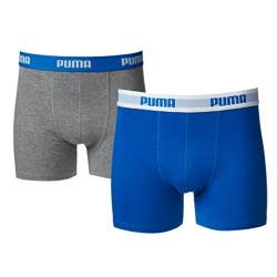 Puma Junior Boys Boxershort Basic Boys Boxer 8er Pack, Grösse:164, Farbe:blue/grey von PUMA