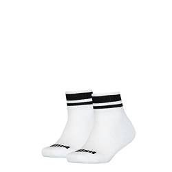 Puma Kinder Quarter Socken, Weiß, 35/38 (2er Pack) von PUMA