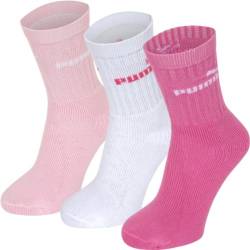 Puma Kinder Socke Sport Junior, 3er Pack, Rosa, 31/34 von PUMA